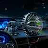 Suction Cup USB Car Fan 3 Speeds 360 Degree Rotatable Windshield Electric Fan