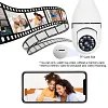  E26 Bulb Camera 5MP WiFi 2.4GHz 5GHz Pan/Tilt 10X Zoom Automatic Tracking Color Night Motion Detection 2-Way Audio SD Card Recording