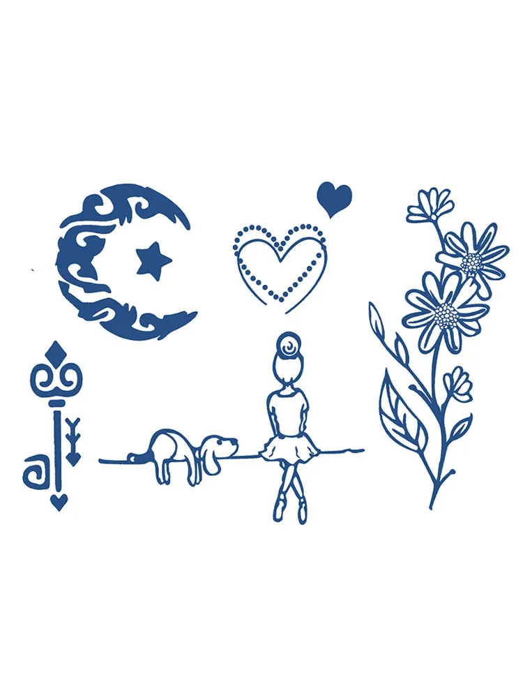 S01-40 herbal tattoo stickers ins wind juice vegetation tattoo simulation stickers durable waterproof men and women