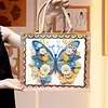 DIY Diamond Painting Butterfly Linen Waterproof Handbag Shopping Storage Bag Totes Kit