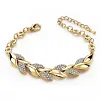 Bracelets feuille zircon