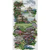 (Stamped/Counted) Garden Path-14CT Cross Stitch 17*34cm/6.69*13.39in