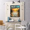 >SALE<Seascape 5D DIY Full Square Diamond Painting Rhinestone Beadwork (F008)
