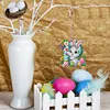(US Local)PET Double Sided Special Shaped Easter Alphabet DIY Diamond Painting Keychain