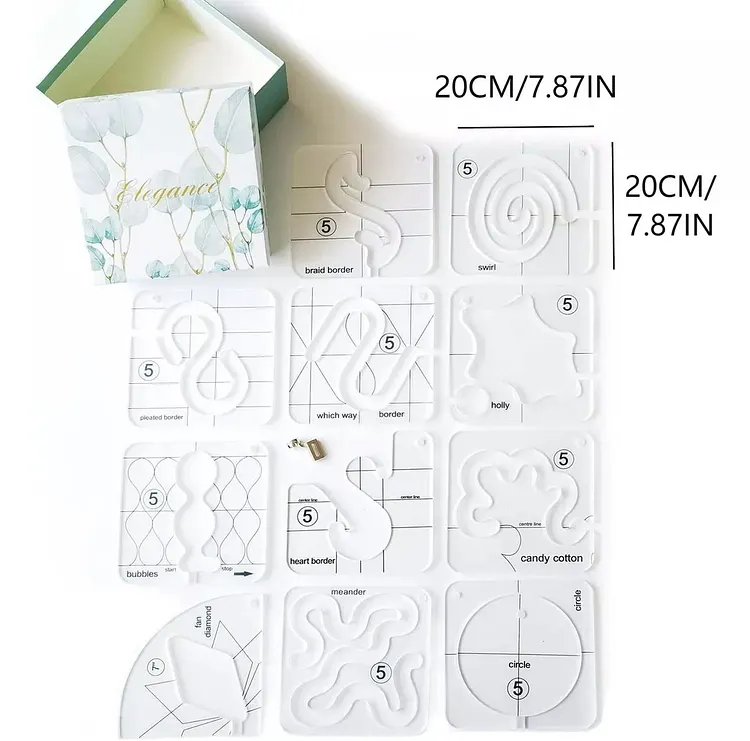2025 Free-Motion Garment Ruler Set &mdash;Free Shipping