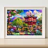 【SALE】Building Backyard-Paint by Numbers Acrylic Painting 50*40cm