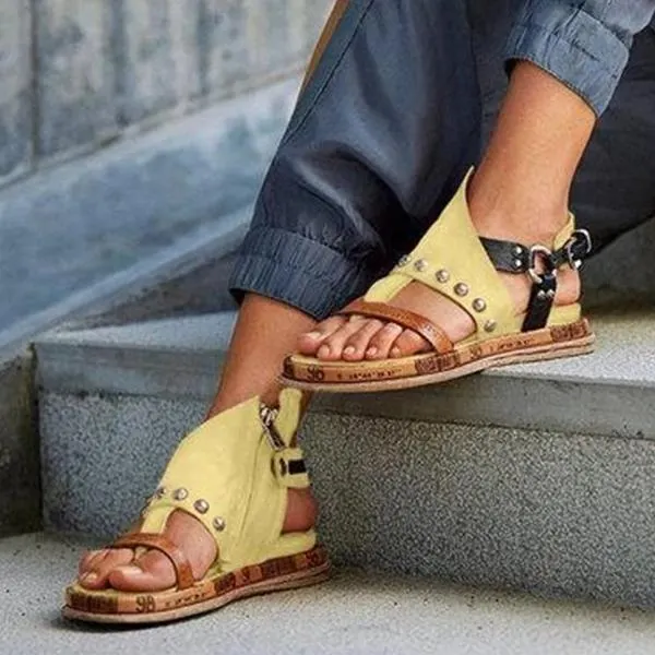 Women Faux leather Platform sandals