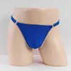 Detachable Sexy Ice Silk Stretch Sheer Low Rise Thong