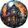 Halloween - 18CT Stamped Cross Stitch 25*25cm/9.84*9.84in