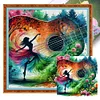 Music Notes Art-11CT Stamped Cross Stitch 40*40cm