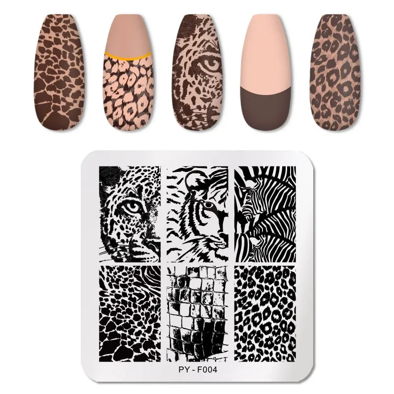 PICT YOU Nail Stamping Plates Flower Plant Pattern Nail Art Plate Stencil Stainless Steel Line Pictures Theme Image Plates Mold-Nail Inspo