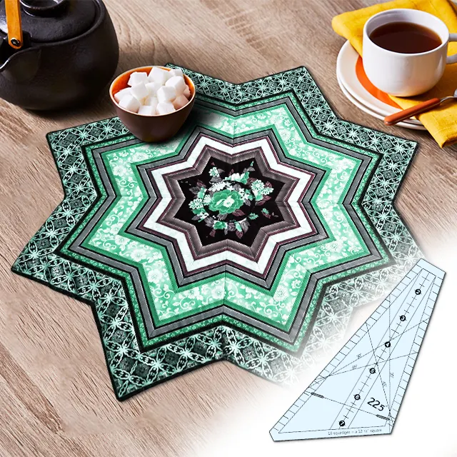 Art Ruler Squedge 22.5&deg; Template-- With Instructions