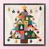 Patchwork Christmas Tree-11CT Stamped Cross Stitch 40*40cm/15.75*15.75in