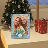 Floral Special Shape Diamond Painting Photo Frame Home Decor (Christmas Blue)