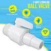2-Way Ball Valve Float Valve Pool Filter Stop Connector for Home Backyard Plunge