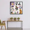Stamped Cross Stitch-Halloween Day Animal(41*41cm)