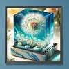 Diamond Painting-DIY Full Round Drill Dandelion Cube