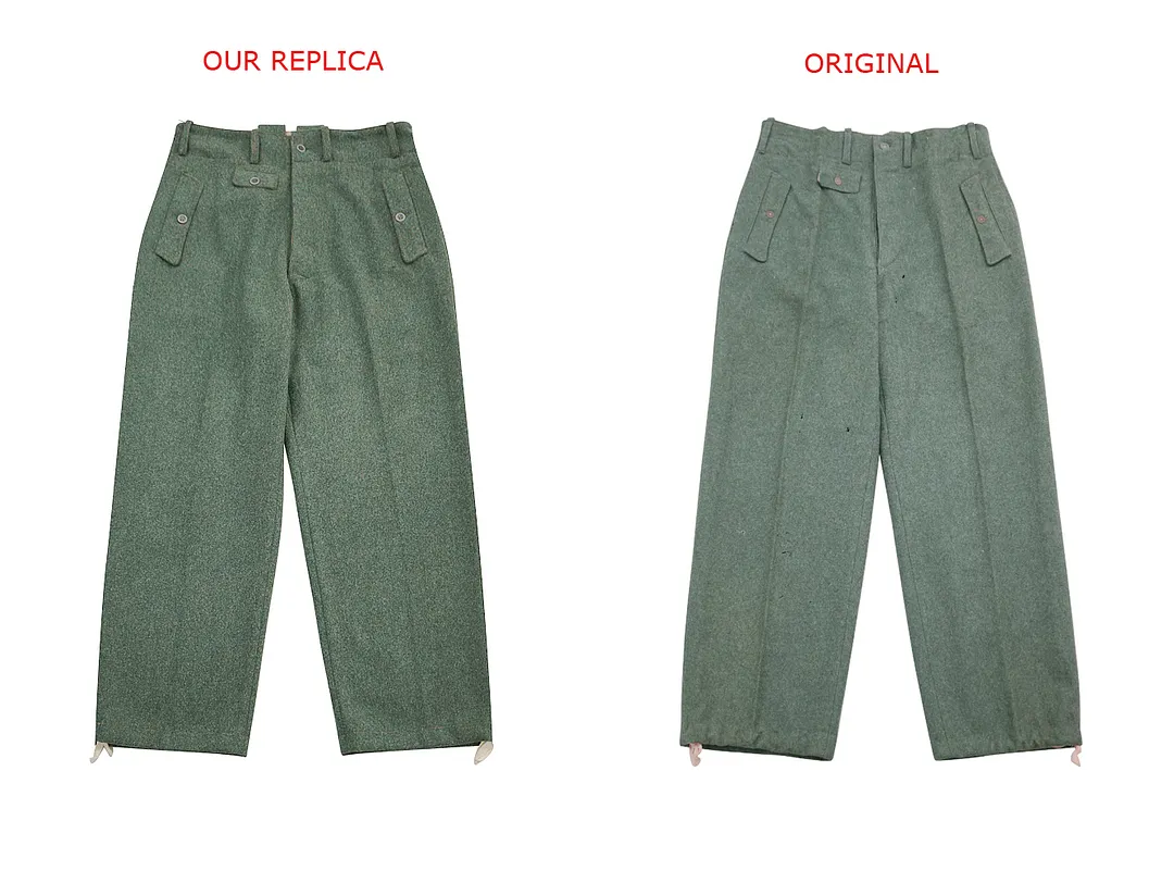   Elite German M1944 Field Grey Wool Trousers German-Uniform