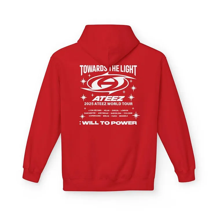 2025 Ateez Towards The Light: Will to Power Europe World Tour Hoodie