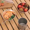 4Pcs 300ml Outdoor Sierra Bowl Stainless Steel Tableware for Backpacking Hiking