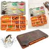63pcs Fishing Lures Kit Soft and Hard Bait Set with Tackle Box Fishing Lures Set