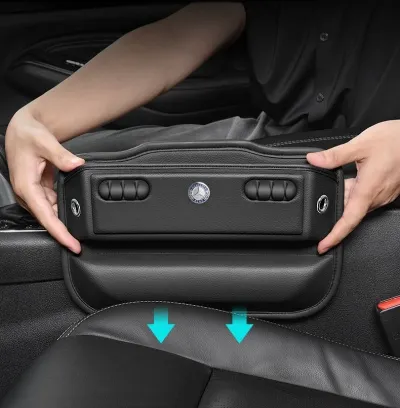 Car Seat Gap Storage Box Leak-proof Car Storage Box
