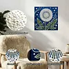 (25x25cm)DIY Dandelion Framed Handmade Pearl Painting Art Craft Kit Living Home Decor