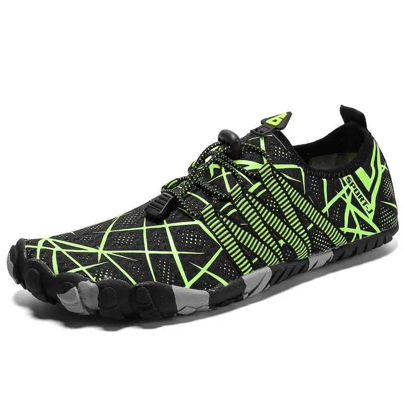 Men Water Aqua Shoes Women Five Toe Swimming Sneakers Barefoot Sandals Beach Hiking Shoes Unisex Breathable Quick Dry Footwear