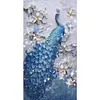 Peacock - 9CT Full Beaded Cross Stitch Kit(30x56cm)