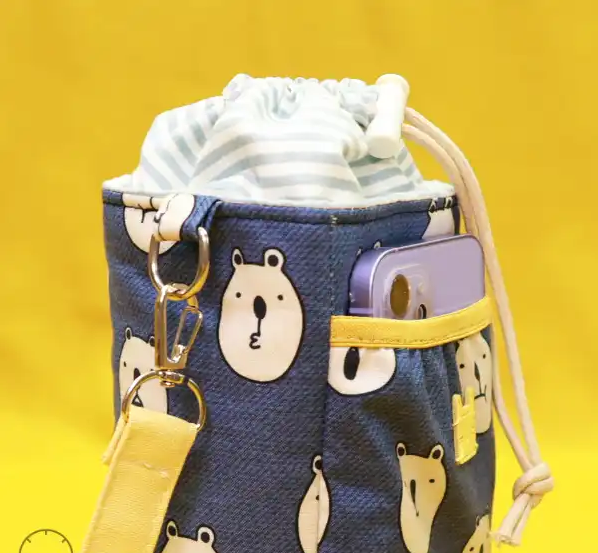 DIY Water Bottle Crossbody Bag with Phone Pocket-Includes Tutorial + Template