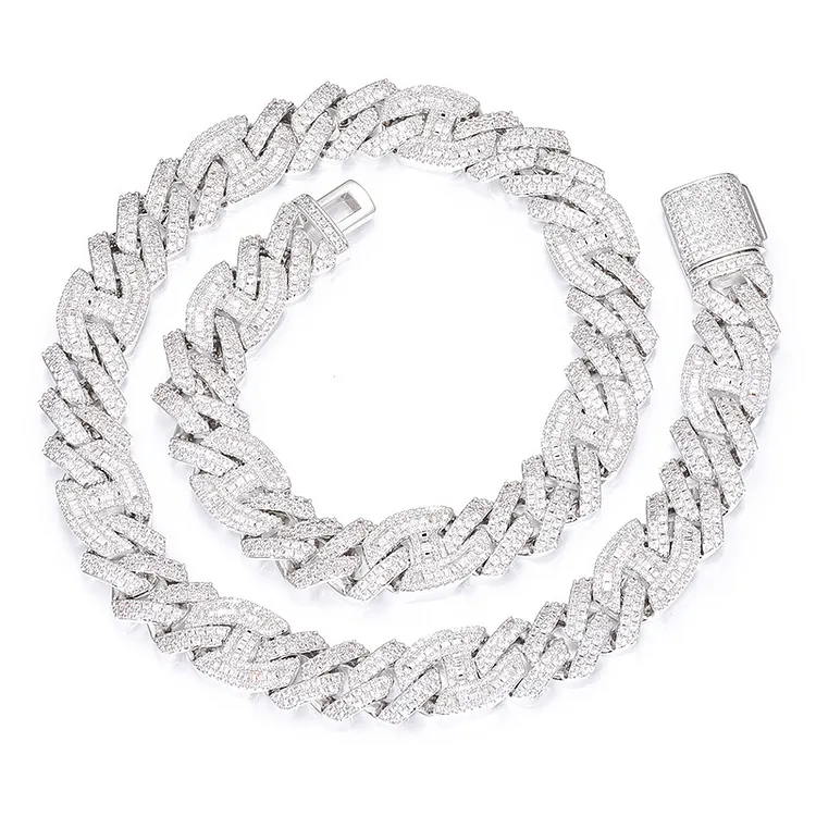 Iced Out Hip Hop Bling Bling 14MM Cuban Chains Necklaces