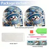 Christmas Acrylic DIY 5D Diamond Art Painting Napkin Holder Set (Snowman)