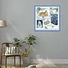 Christmas Deer - 14CT Stamped Cross Stitch Kit(32x32cm)