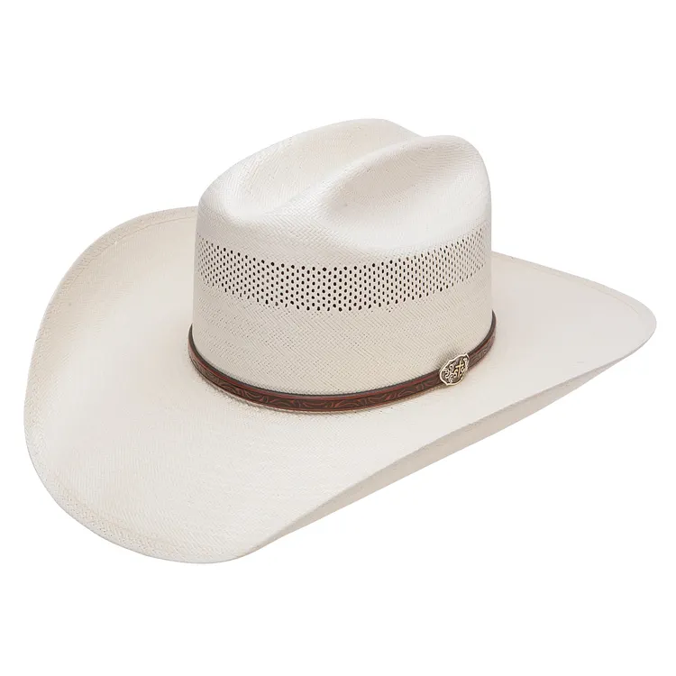 Cross Tie- straw cowboy hat