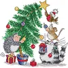 Stamped Cross Stitch-Christmas Tree  (28*28cm)