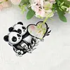 2pcs/set DIY Panda Owl Hanging Mirror Diamond Art Wall Door Decoration Kit