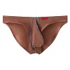 Men's Briefs Sexy Bikini Underwear Thin Stretch Panties Big Pouch Underpants