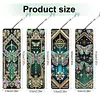 (US Local)8Pcs DIY Butterfly Diamond Painting Art Bookmarks with Crystal Pendants for Gift