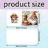6pcs Diamond Painting Good Morning Goblin Greeting Card with Envelope for Family Friends Holiday Gift Congratulations
