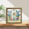 Diamond Painting Wooden Double-Sided Dragonfly Ornaments Kit with Photo Frame Desktop