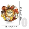 (US Local)5D DIY Special Shape Diamond Painting Desk Ornament Handmade Clock Kit(Beer Time)