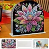 Acrylic Flowers Diamond Painting Napkin Rack Diamond Art Paper Towel Holder
