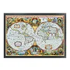 (Big Size)[Brand]World Map - 11CT Stamped Cross Stitch - 90*66cm - Still Life