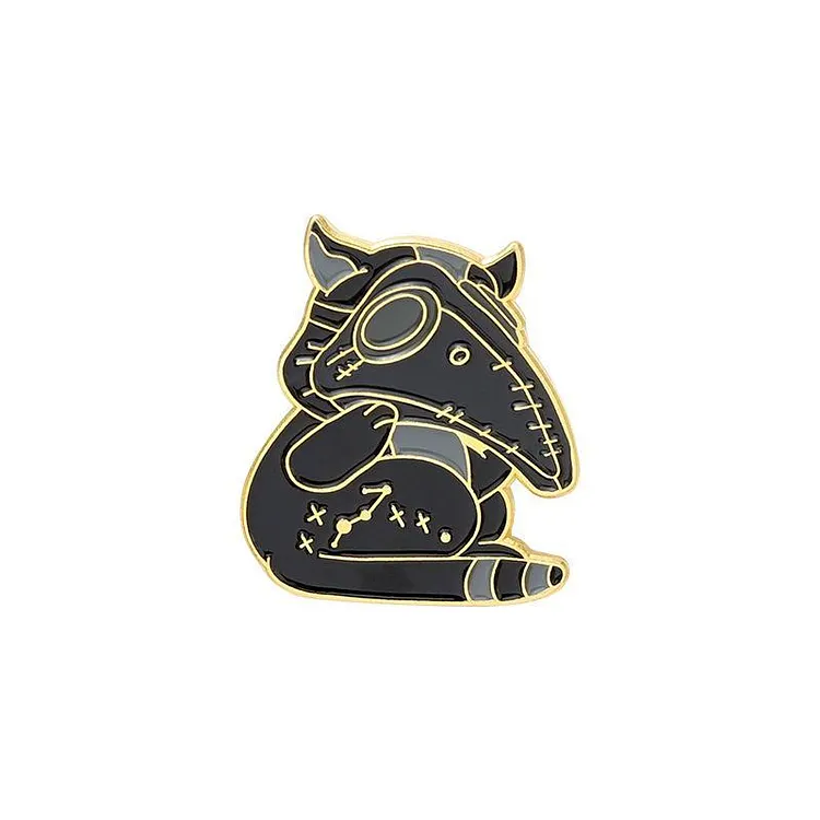 Doctor Crow Cartoon Pins