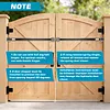 [US Local Warehouse] 6Pcs TB200B Hydraulic Gate Closer 60 to 140 Pounds in Weight Closing Automatic Door Closers 40 to 64 Inches in Width Gate Limit Hydraulic Buffer for Home Yard/Fences/Gardens