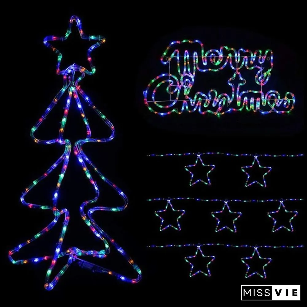 66ft Rope Lights 16 Colors Outdoor String USB Waterproof Fairy Light Remote Control Garden Wedding Christmas Decorations
