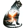 Tiger Landscape-Full Round Diamond Painting 