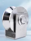 2Pcs V Type Groove Wheel Stainless Steel Gate Roller Wheel for Gym Equipment