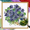 Flower - 9CT Partial Beaded Cross Stitch Kit(22x22cm)