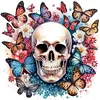 >SALE<5D DIY Partial Special Shaped Drill Butterfly Skull Diamond Painting 40x40cm